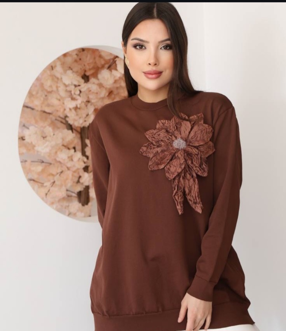 Güllü merselize bluz